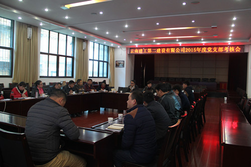 公司召開(kāi)2015年度黨支部考核暨黨風(fēng)廉政建設(shè)考核會(huì)